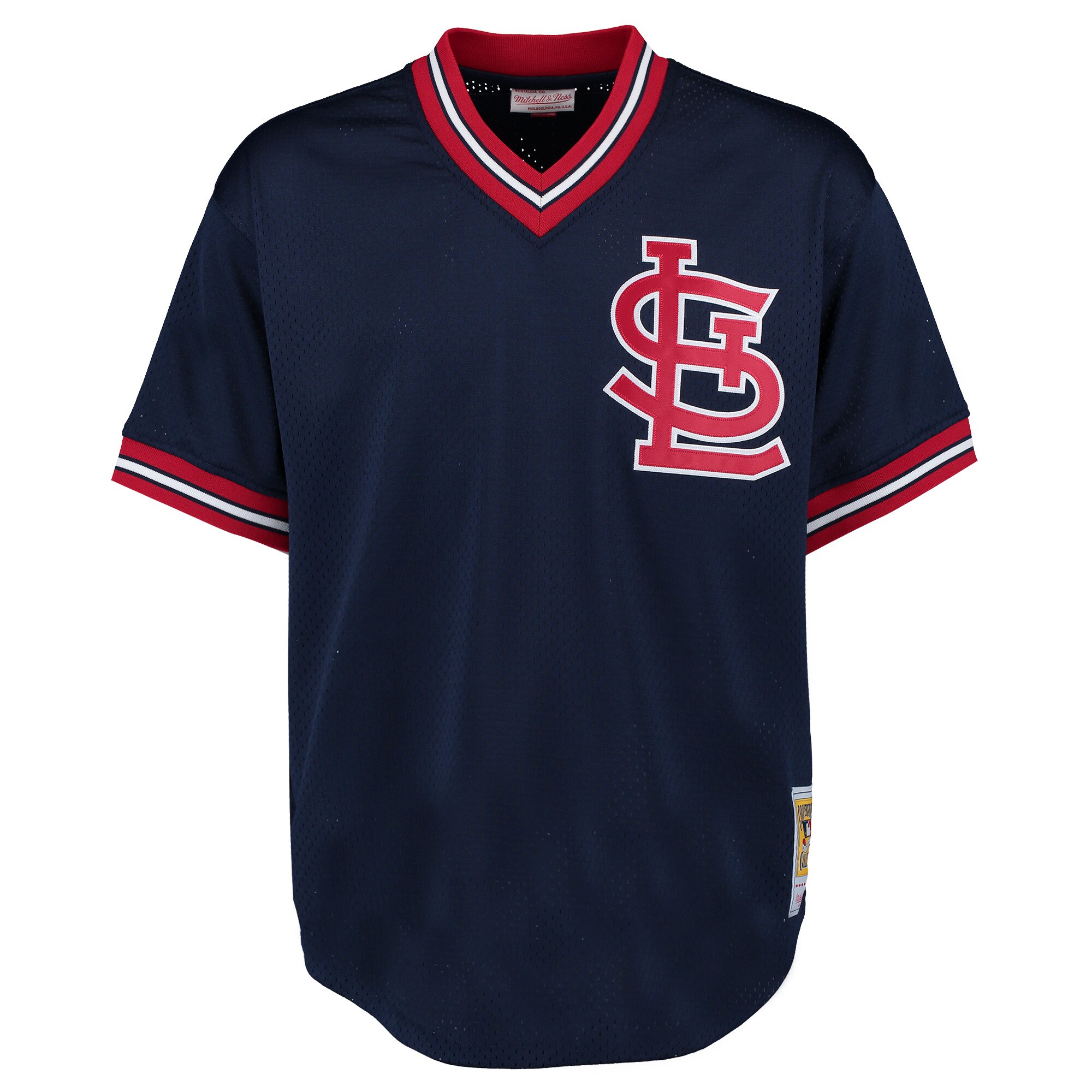 St. Louis Cardinals Ozzie Smith Mitchell Ness Navy 1994 Cooperstown Collection Mesh Batting Practice MLB Jersey Men's