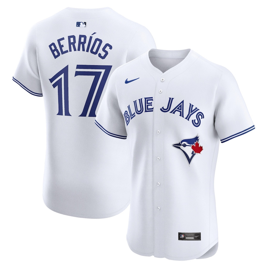Jose Berrios 17 Toronto Blue Jays Home Elite Player White MLB Jersey Men's