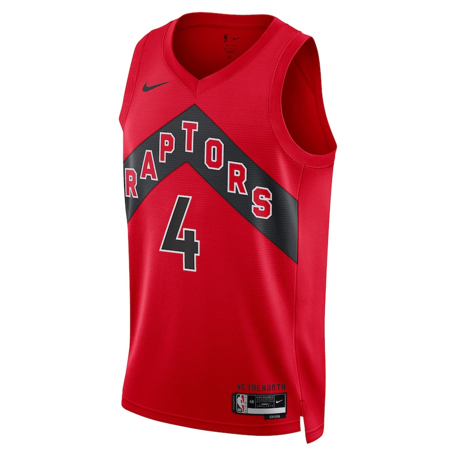 Scottie Barnes 4 Toronto Raptors Unisex Swingman Icon Edition Red NBA Jersey Unisex