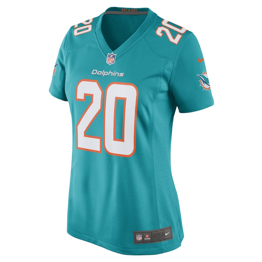 Justin Bethel 20 Miami Dolphins Game Aqua NFL Jersey Women's