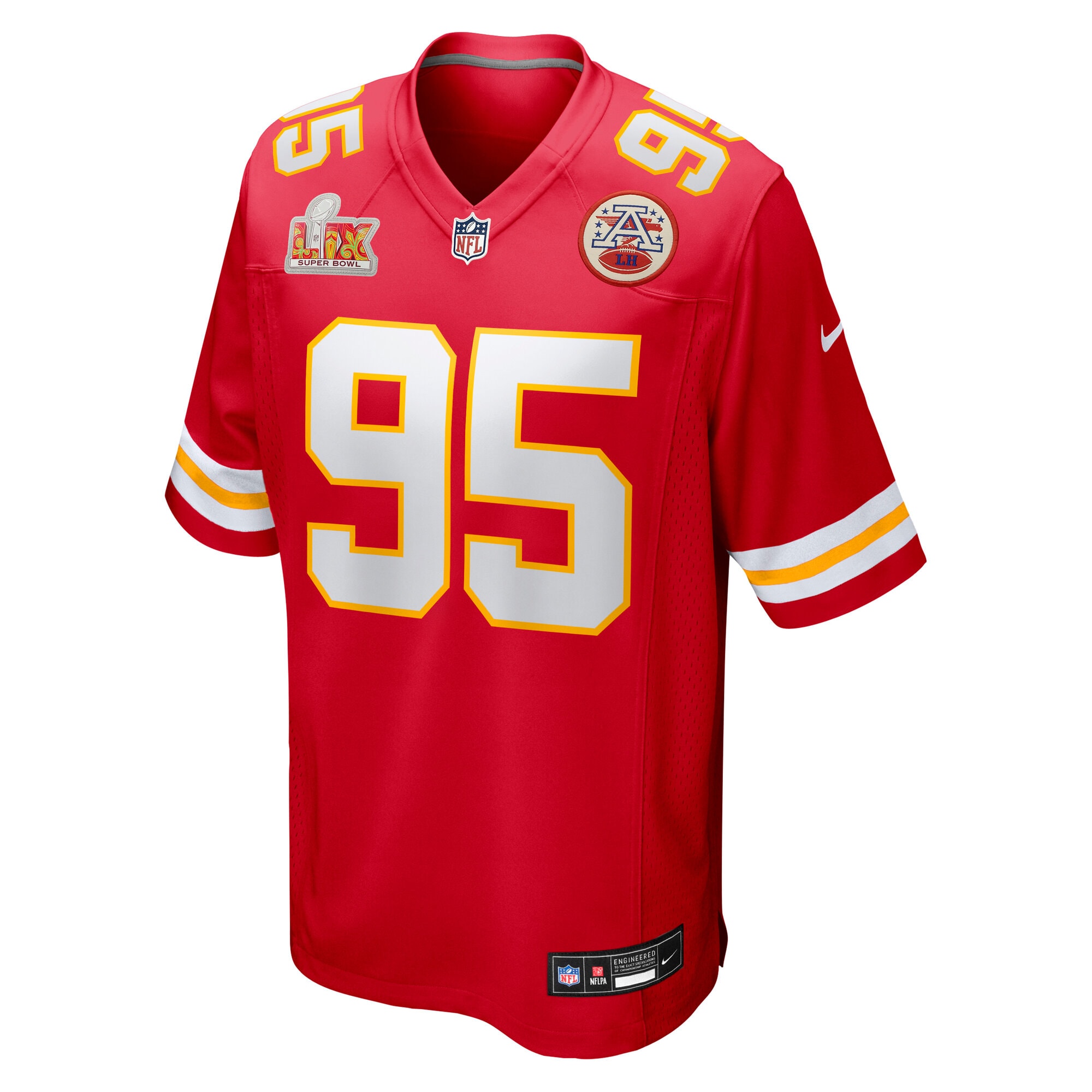 Kansas City Chiefs Chris Jones Red Super Bowl LIX Game NFL Jersey Men's