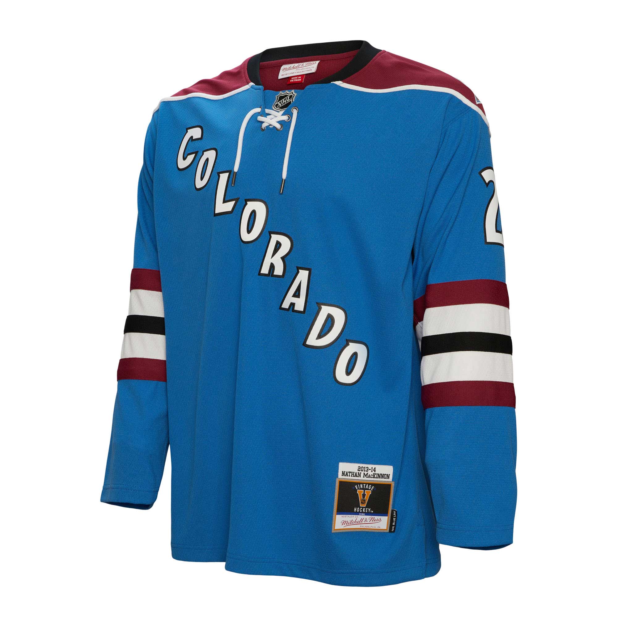 Colorado Avalanche Nathan MacKinnon Mitchell Ness Blue Big Tall 2013 Blue Line Player NHL Jersey Men's