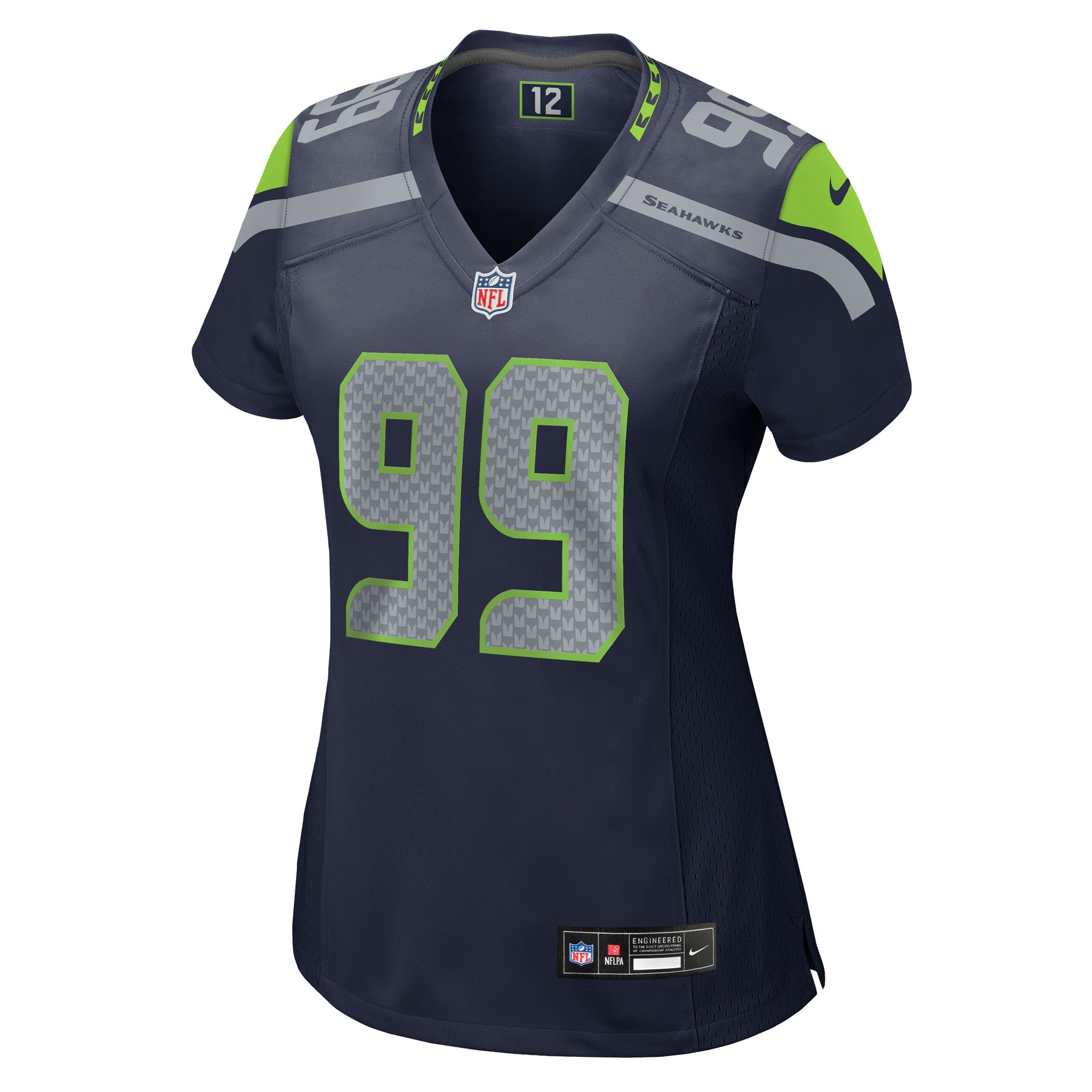 Seattle Seahawks Leonard Williams College Navy Team Game NFL Jersey Women's
