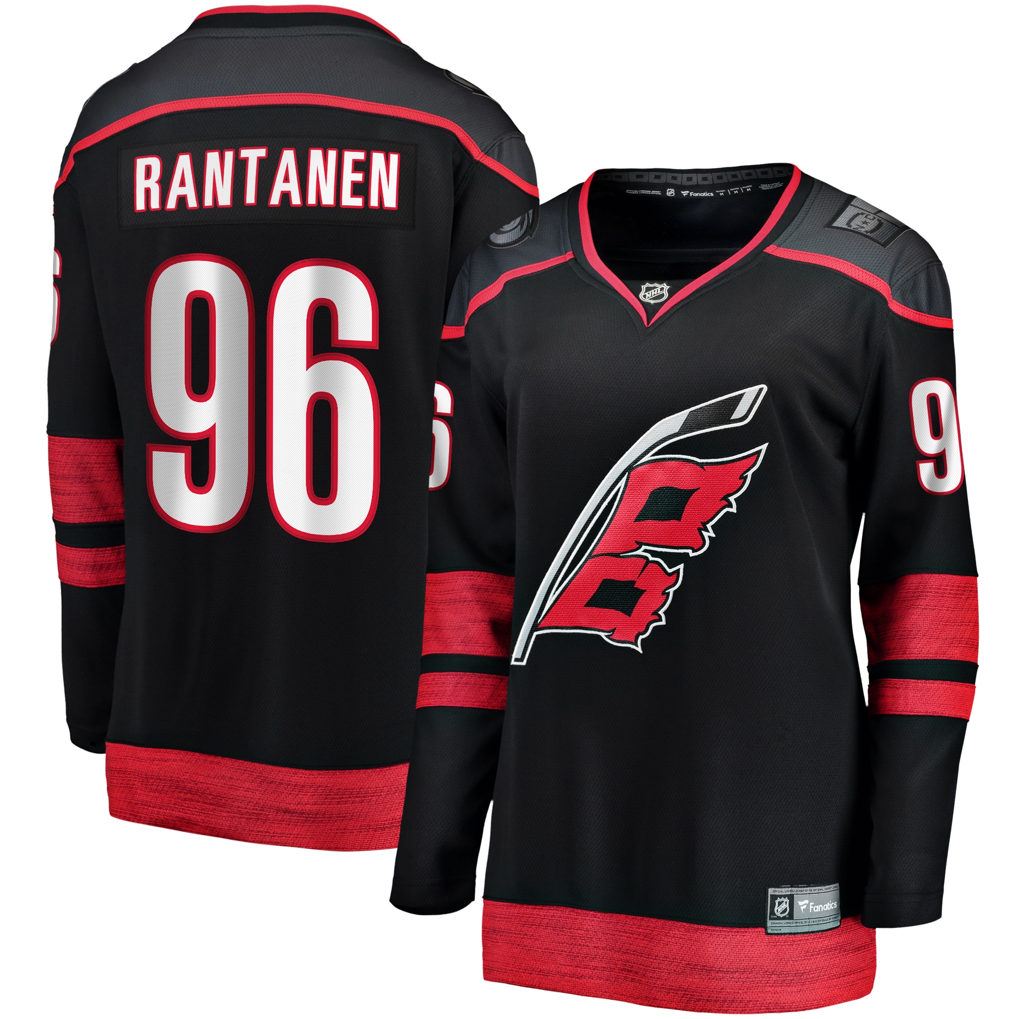 Carolina Hurricanes Mikko Rantanen Black Home Breakaway Player NHL Jersey Women's