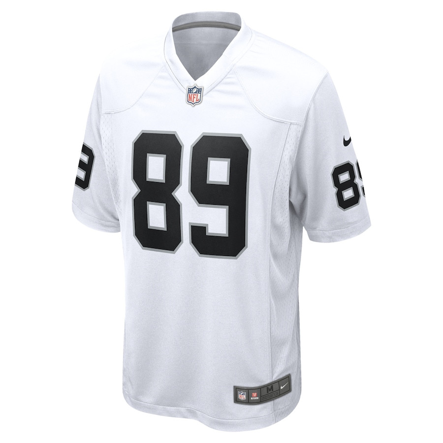 Brock Bowers 89 Las Vegas Raiders Game White NFL Jersey Men's