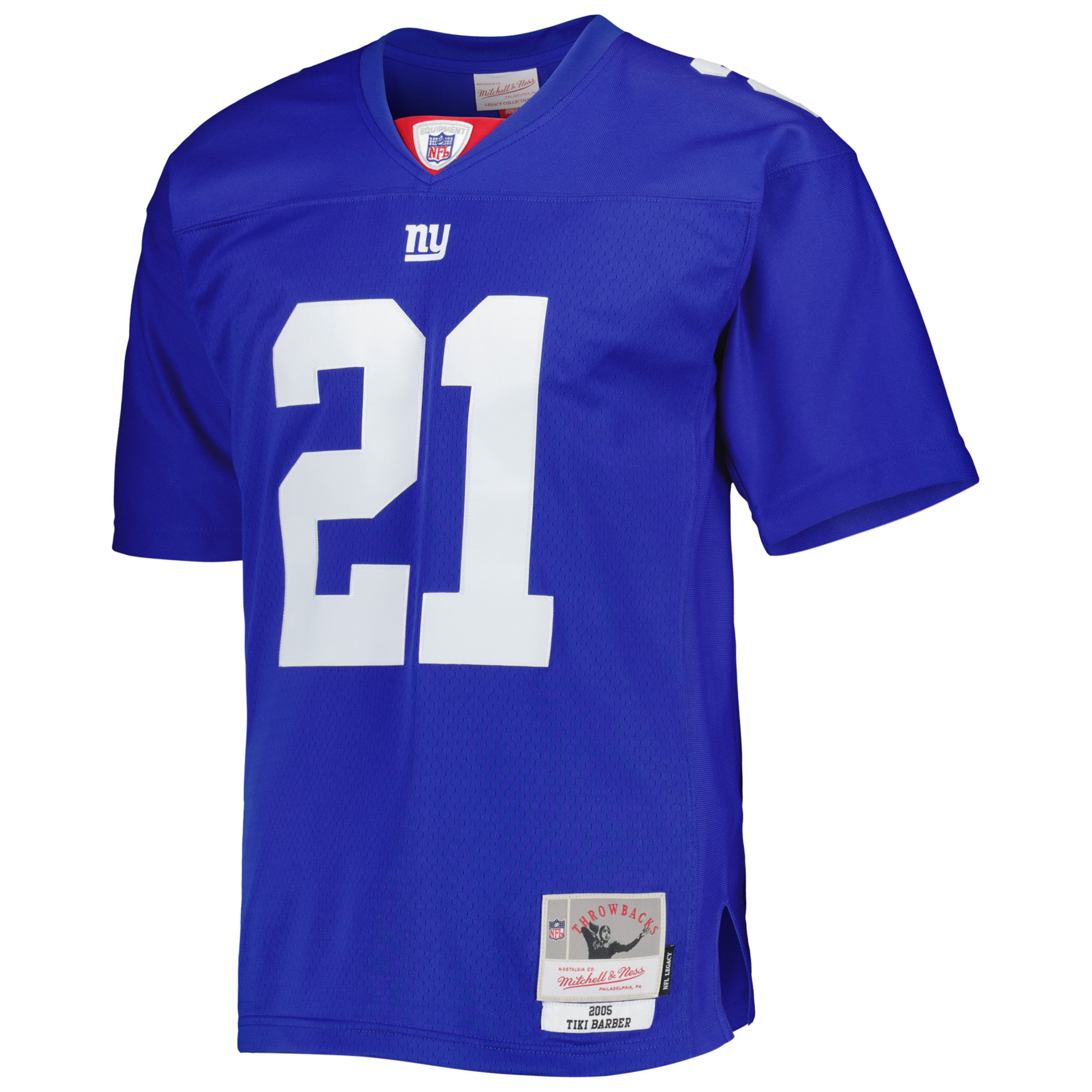 New York Giants Tiki Barber Mitchell Ness Royal Legacy NFL Jersey Men's