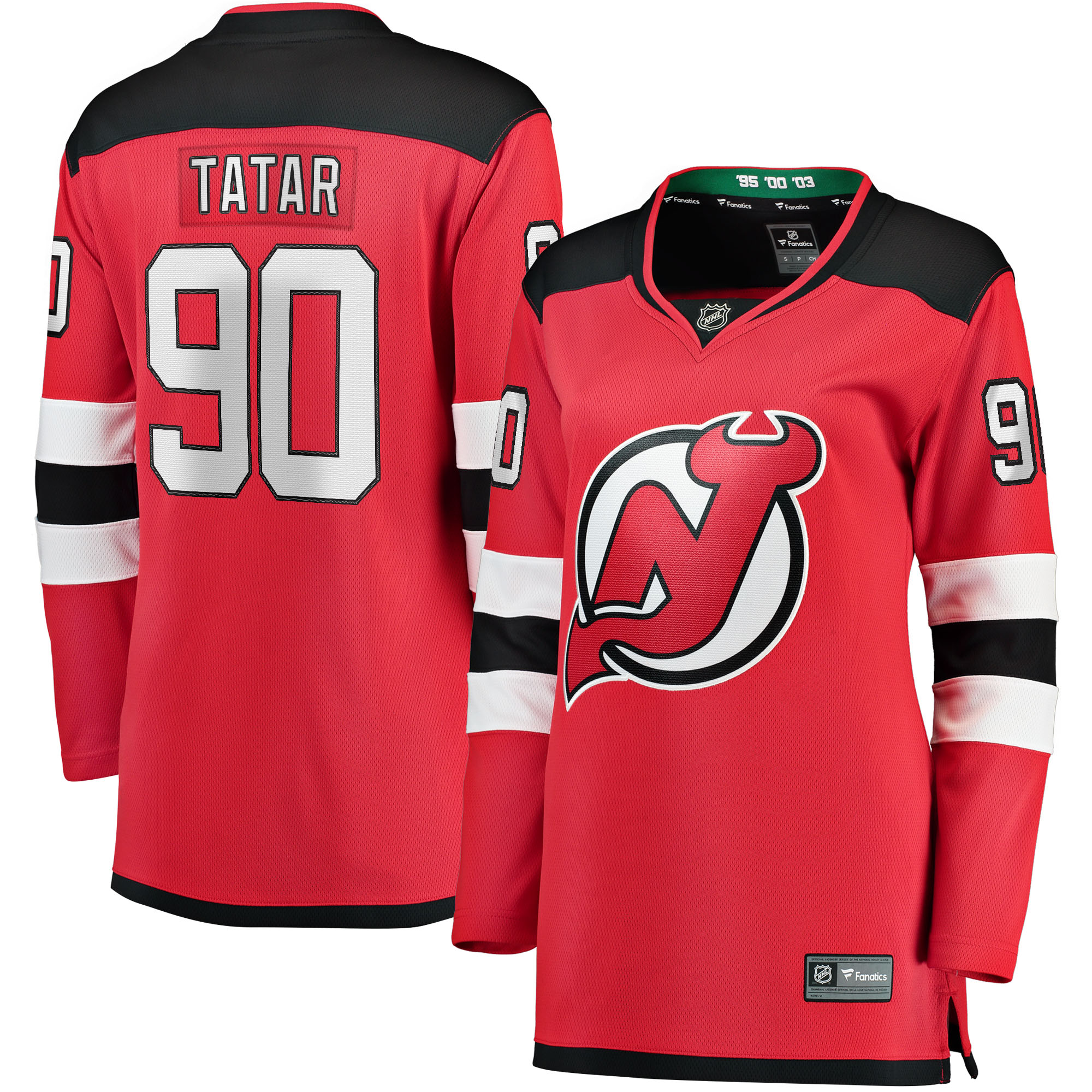 New Jersey Devils Tomas Tatar Red Home Breakaway Player NHL Jersey Women's