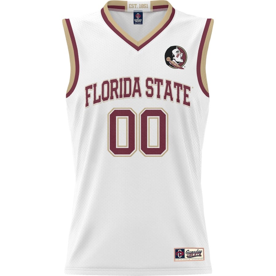 Florida State Seminoles NIL Custom White NCAA Jersey Men's