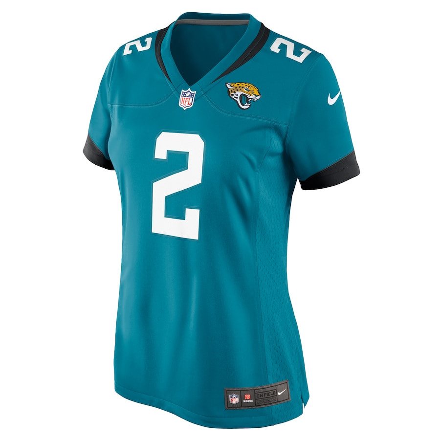 D'Ernest Johnson 2 Jacksonville Jaguars Game Teal NFL Jersey Women's