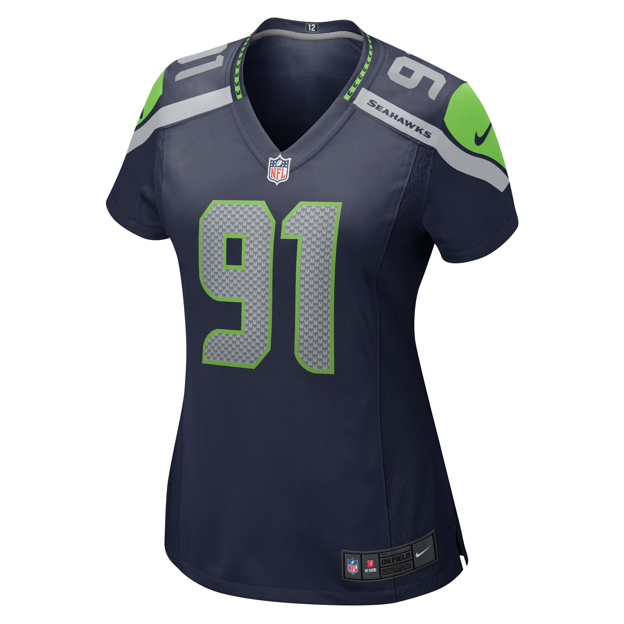 Seattle Seahawks Bryan Mone College Navy Game NFL Jersey Women's