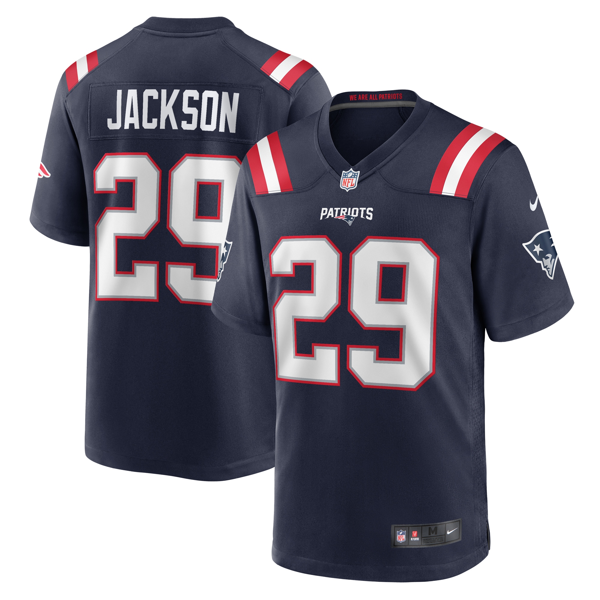 New England Patriots JC Jackson Navy Game NFL Jersey Men's