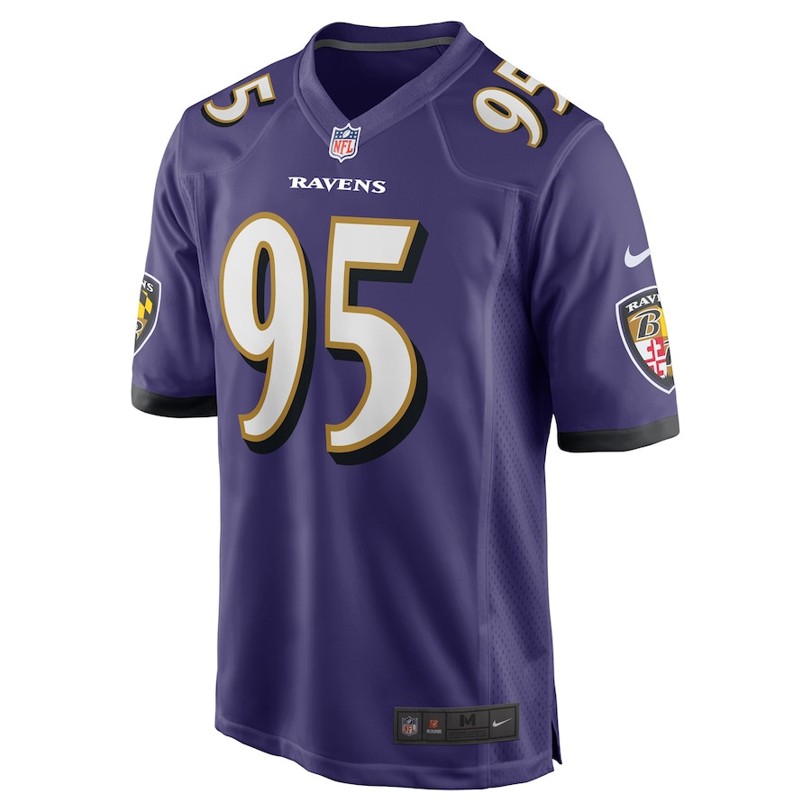 Tavius Robinson 95 Baltimore Ravens Team Game Purple NFL Jersey Men's