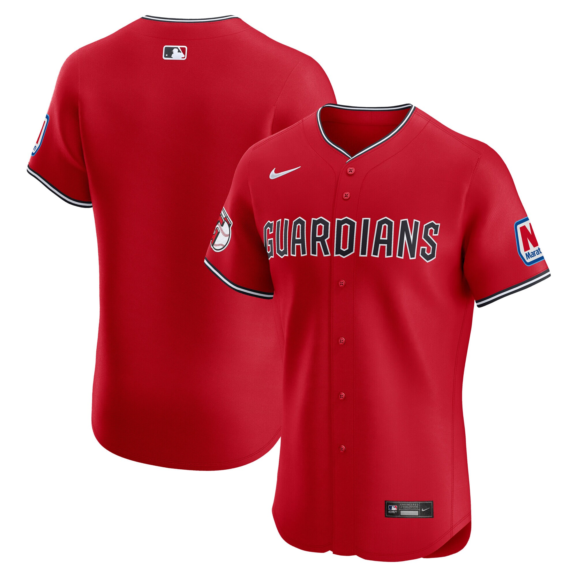 Cleveland Guardians Red Alternate Elite MLB Jersey Men's