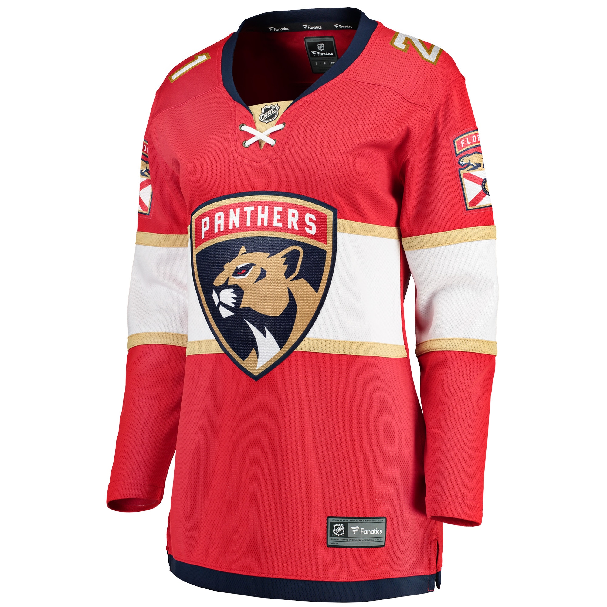 Florida Panthers Nick Cousins Red Home Breakaway Player NHL Jersey Women's