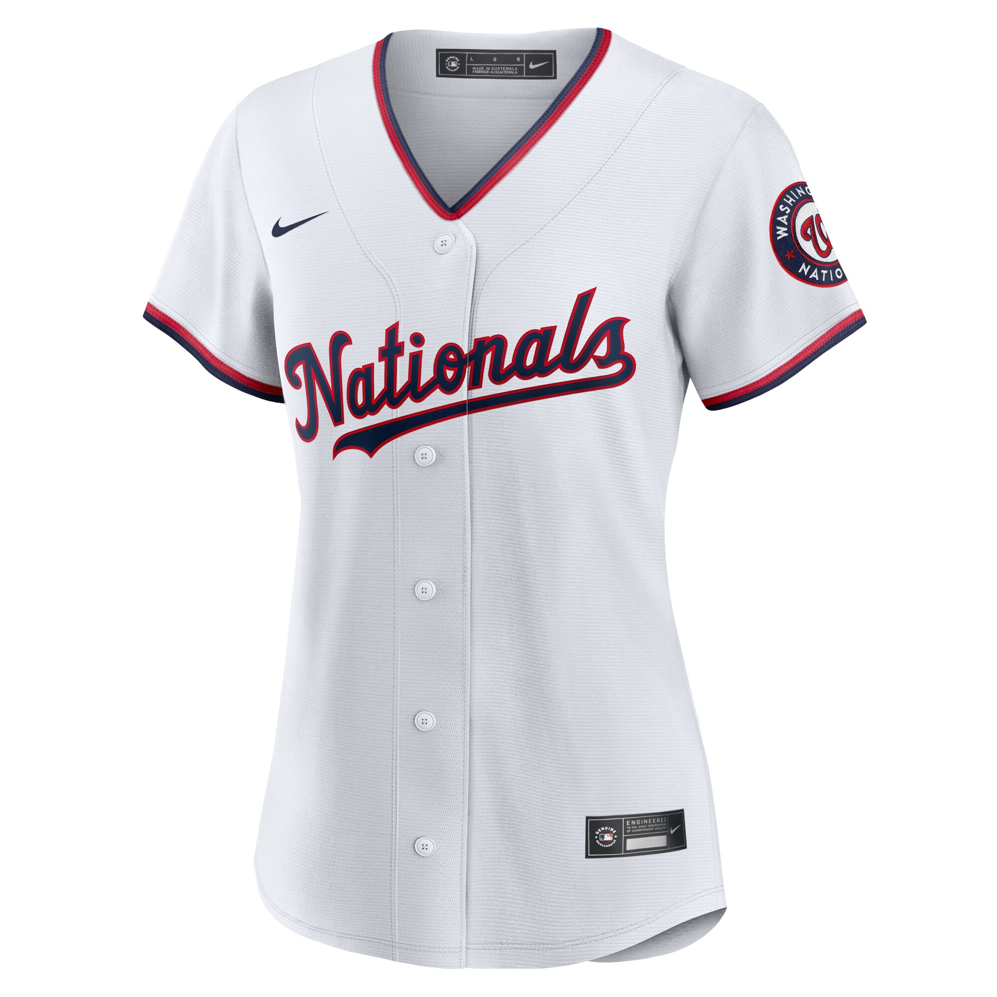 Washington Nationals CJ Abrams White Home Player MLB Jersey Women's