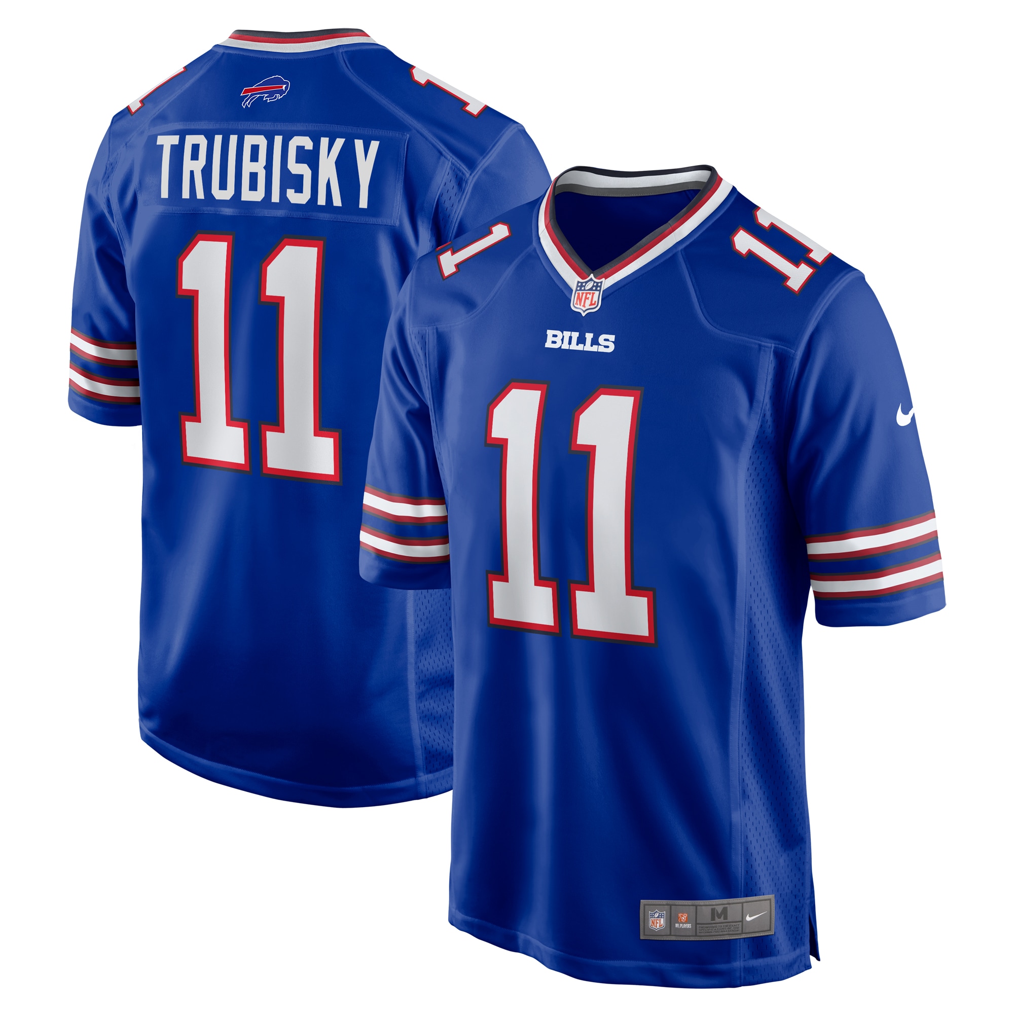 Buffalo Bills Mitchell Trubisky Royal Game NFL Jersey Men's
