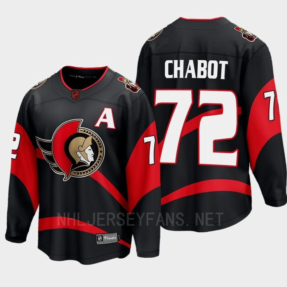 Ottawa Senators 2022 Thomas Chabot 72 Special Edition 2.0 Black Breakaway Player NHL Jersey Men's