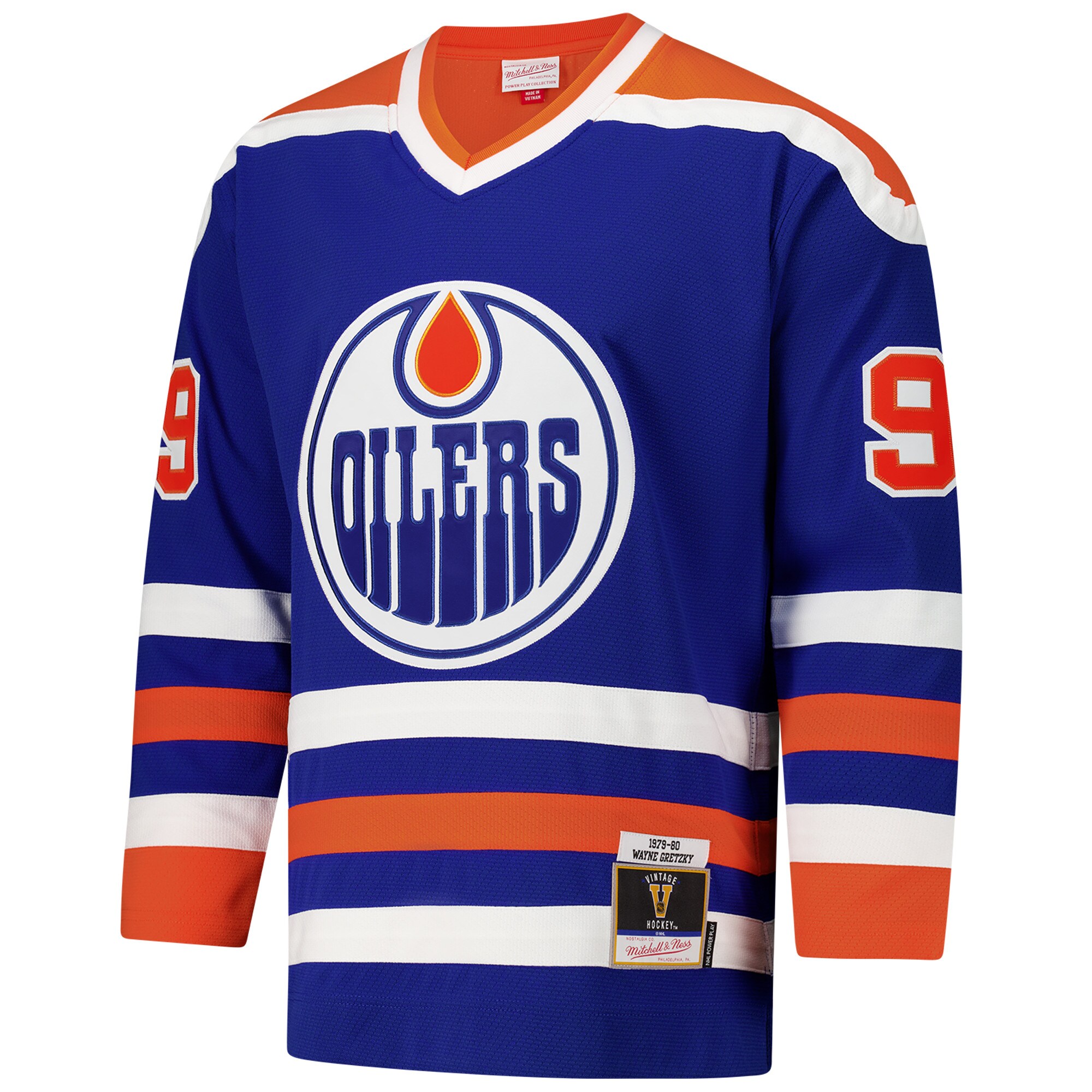 Edmonton Oilers Wayne Gretzky Royal 1979-80 Power Play NHL Jersey Men's