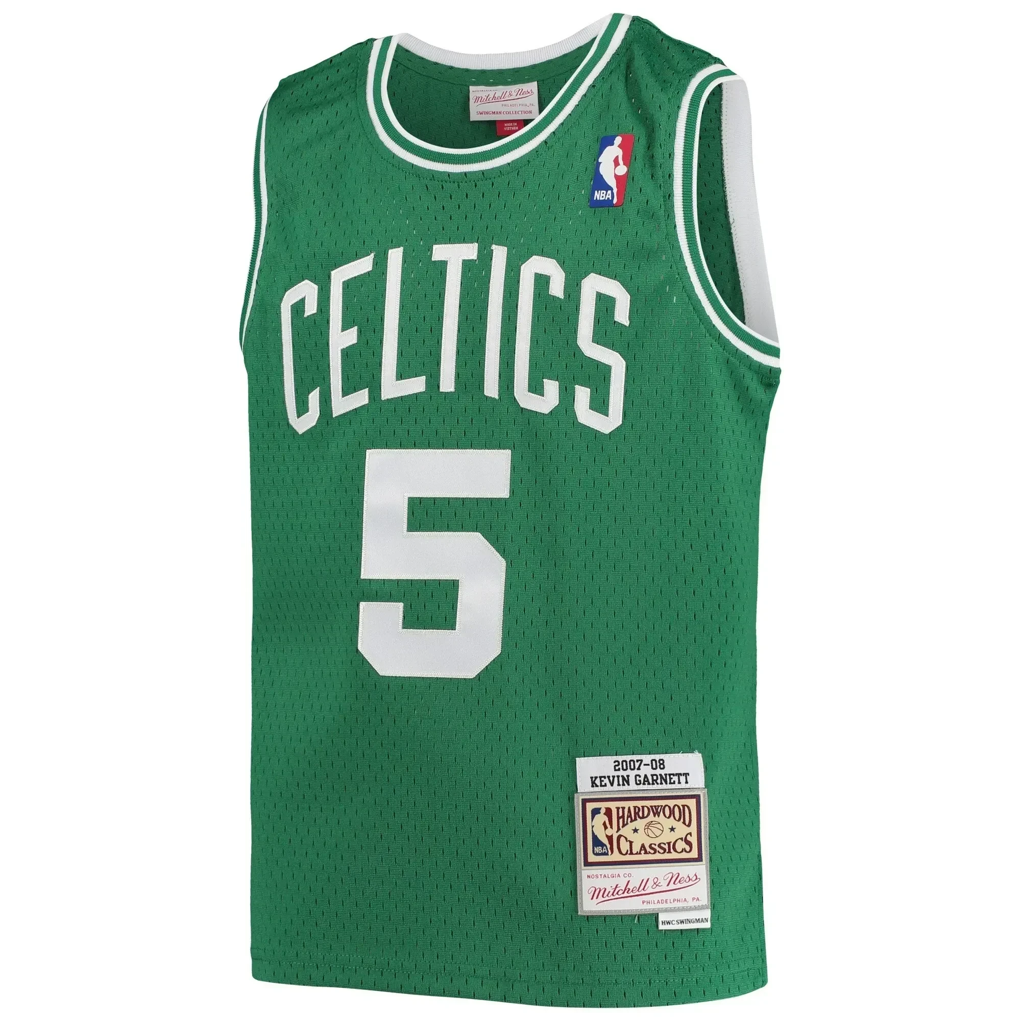 Kevin Garnett Boston Celtics Mitchell&Nes 2005-06 Hardwood Classics Swingman Kelly Green NBA Jersey Youth