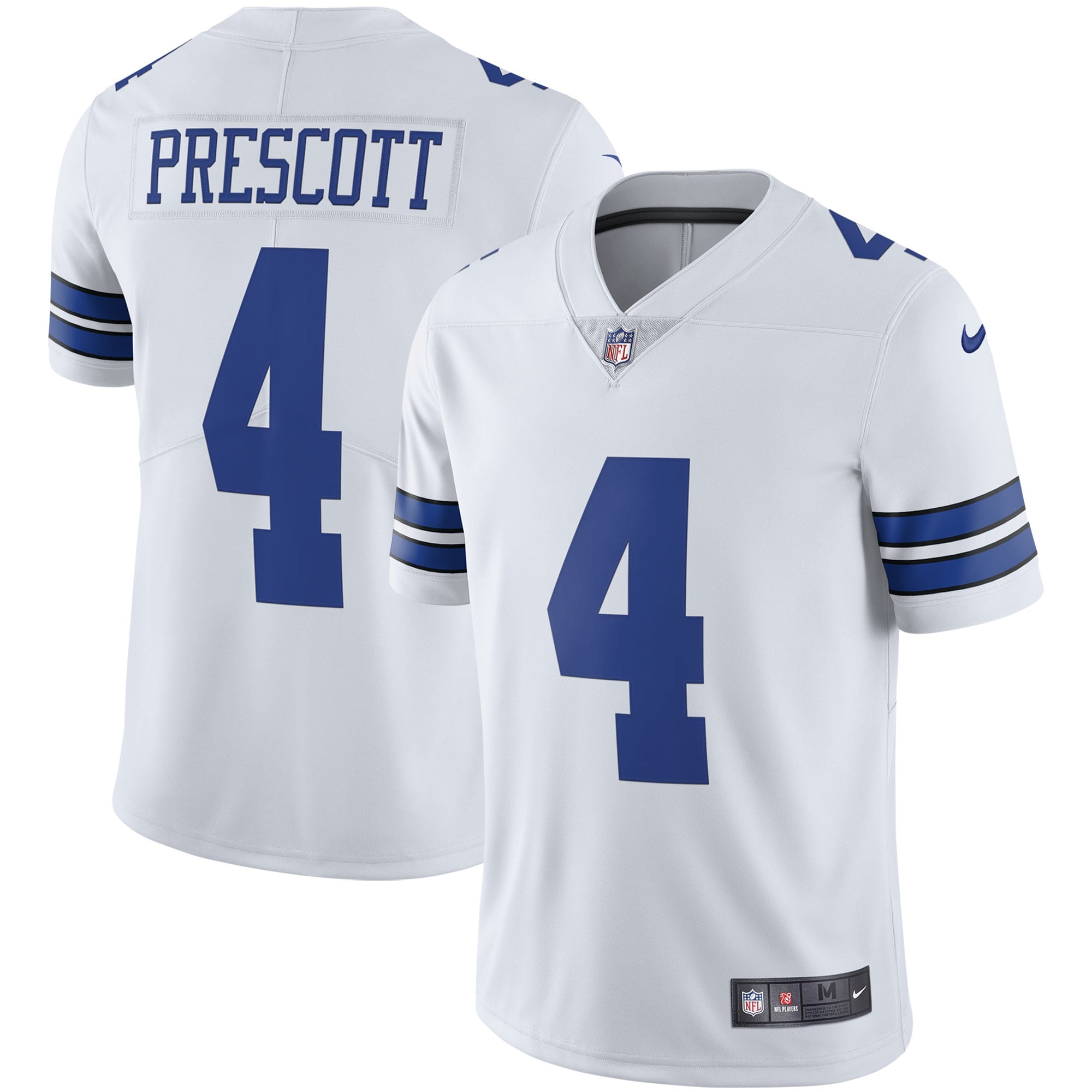 Dallas Cowboys Dak Prescott White Vapor Limited Player NFL Jersey Men's
