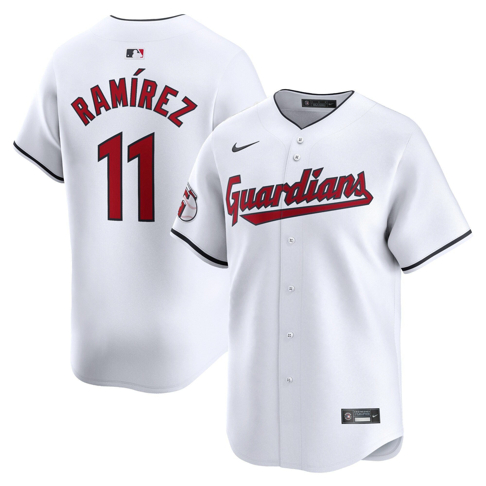 Cleveland Guardians Jose Ramirez White Home Limited Player MLB Jersey Men's