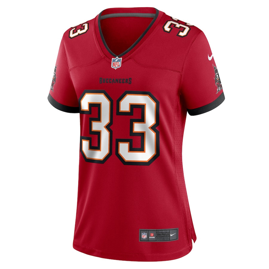 Jose Ramirez 33 Tampa Bay Buccaneers Game Red NFL Jersey Women's
