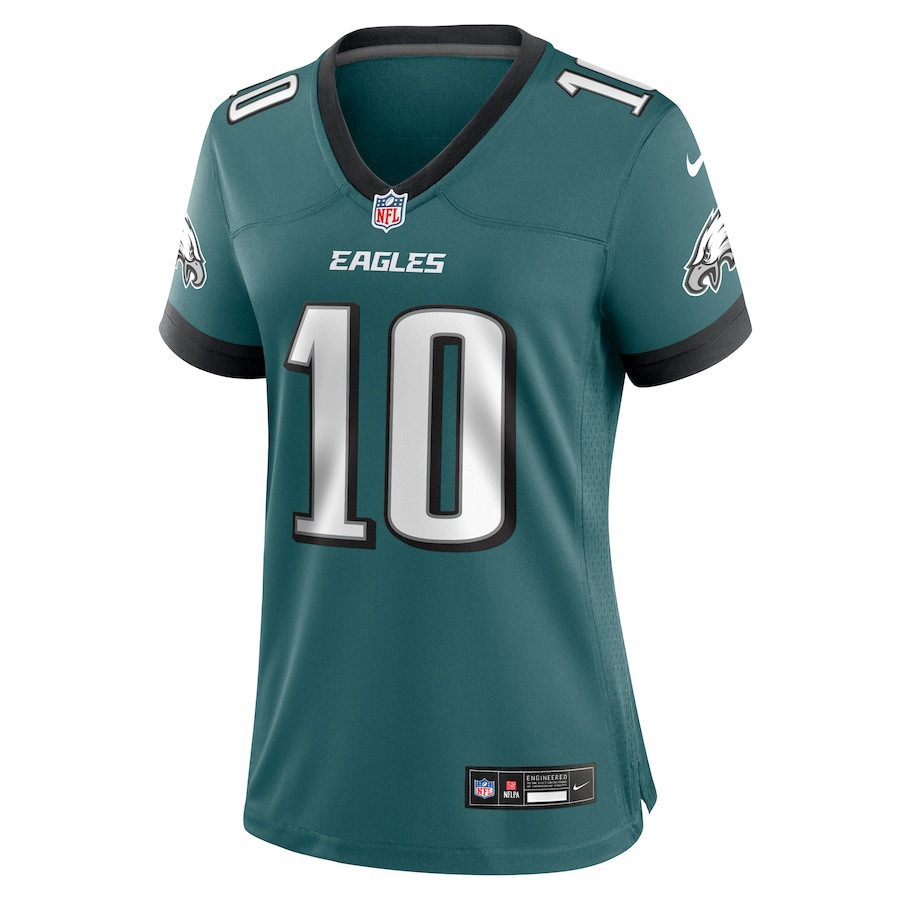 Braden Mann 10 Philadelphia Eagles Team Game Midnight Green NFL Jersey Women's