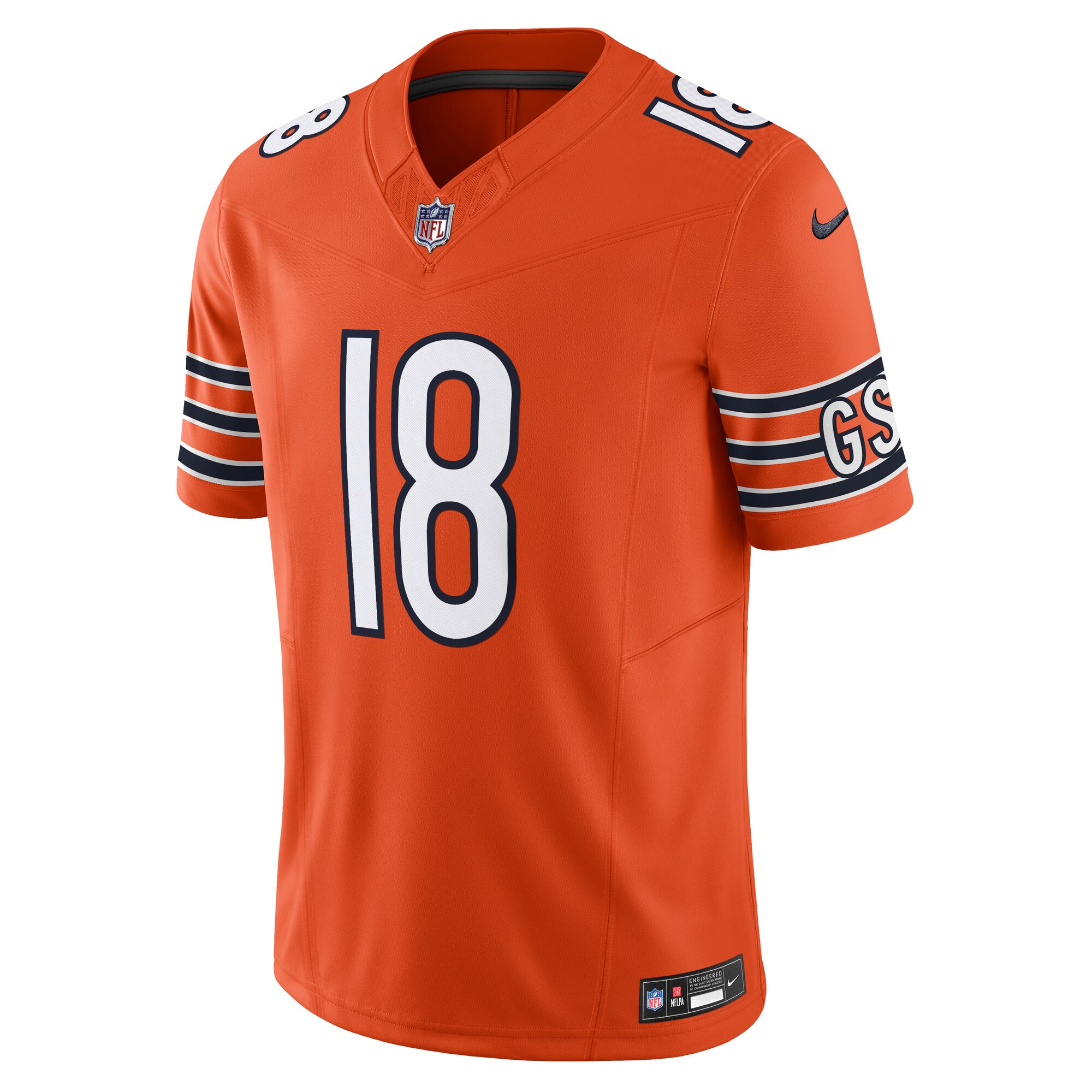 Chicago Bears Caleb Williams Orange Vapor F.U.S.E. Limited NFL Jersey Men's