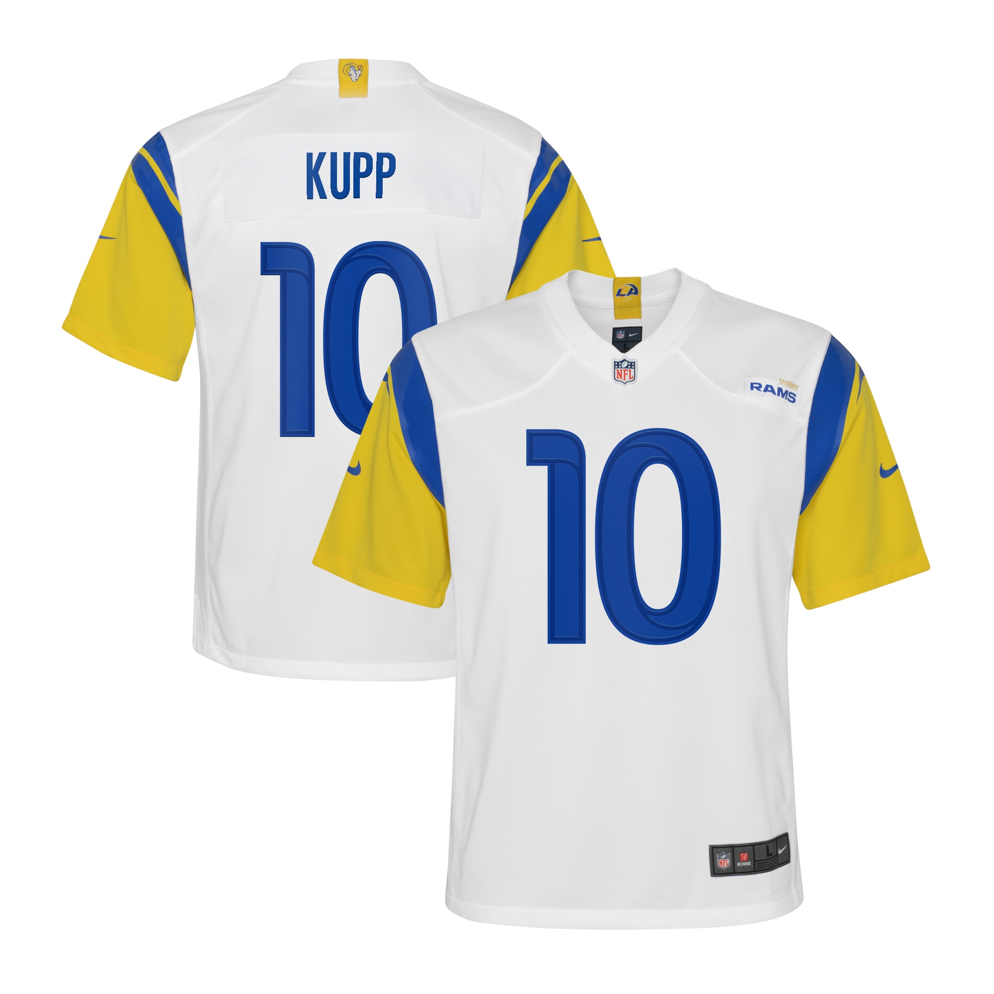 Los Angeles Rams Cooper Kupp White Game NFL Jersey Youth