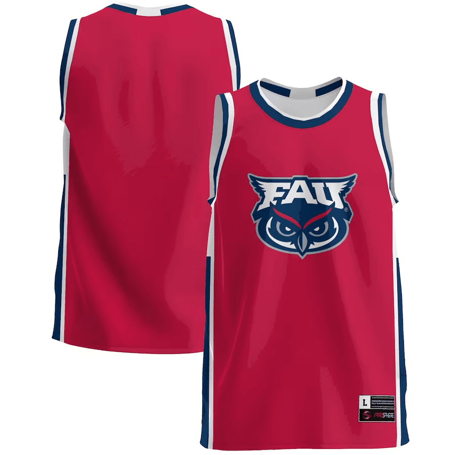 FAU Owls Red NCAA Jersey Men's