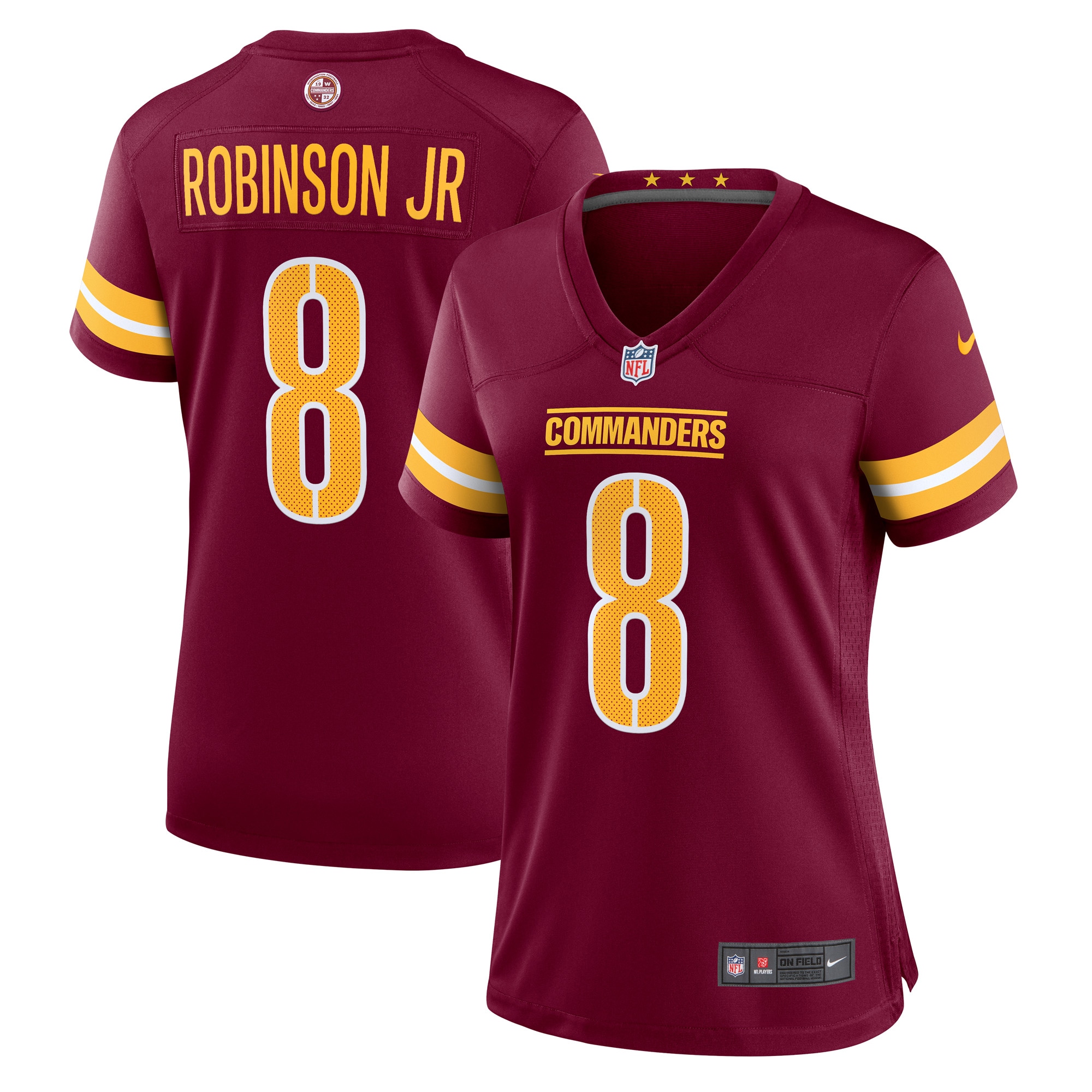 Washington Commanders Brian Robinson Burgundy Player Game NFL Jersey Women's
