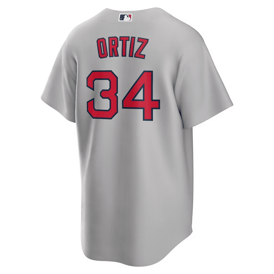 David Ortiz 34 Boston Red Sox Road Gray MLB Jersey Men's