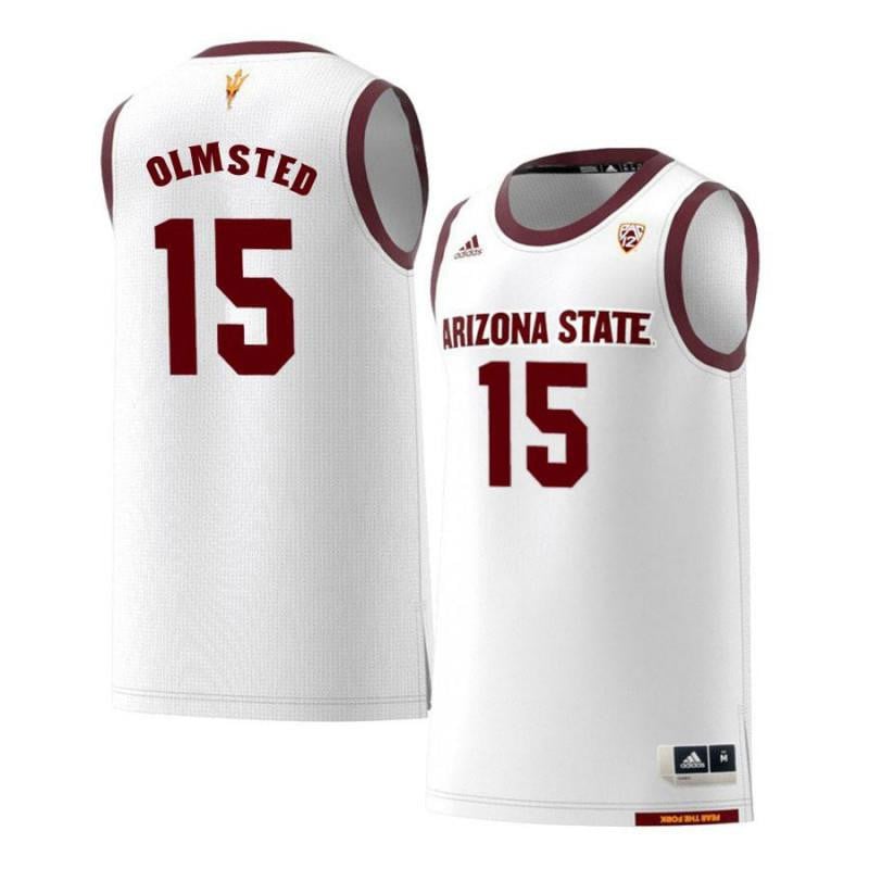 15 John Olmste White Retro Arizona State Sun Devils NCAA Jersey Men's