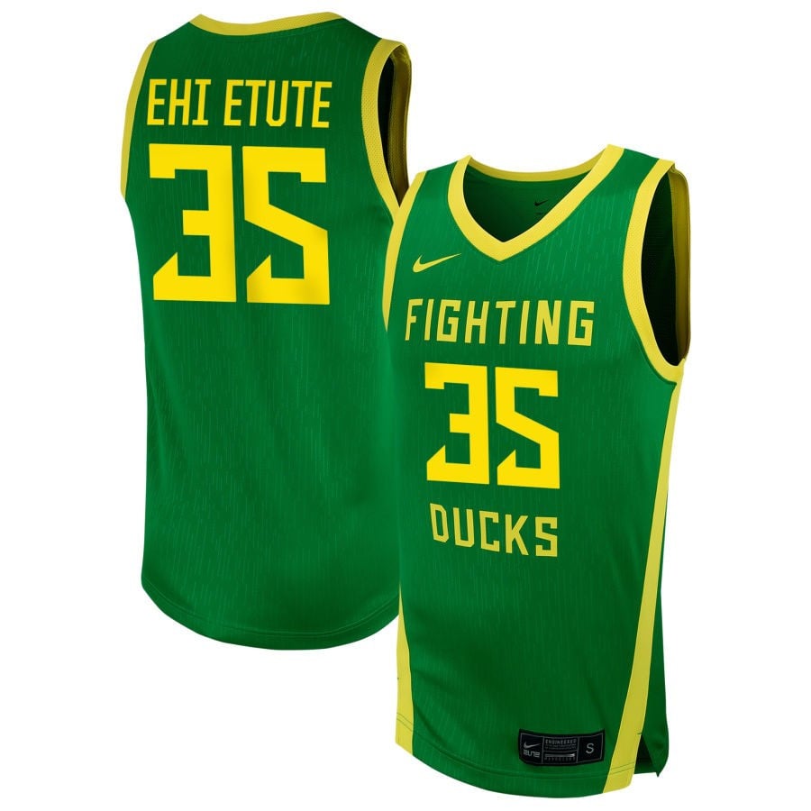 Faith Ehi Etute 35 Oregon Duck Unisex NIL Green NCAA Jersey Unisex