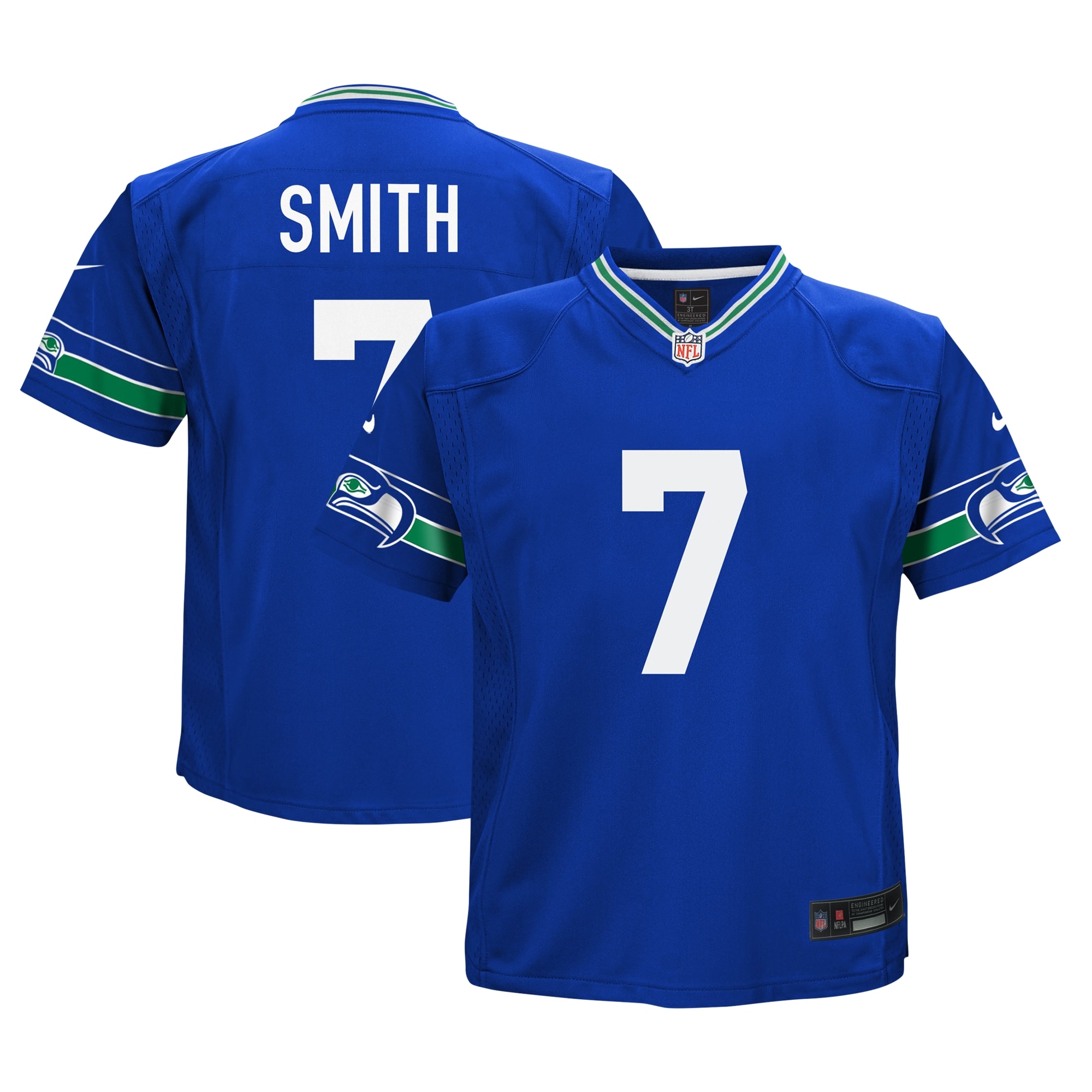 Preschool Seattle Seahawks Geno Smith Royal Game NFL Jersey Men's