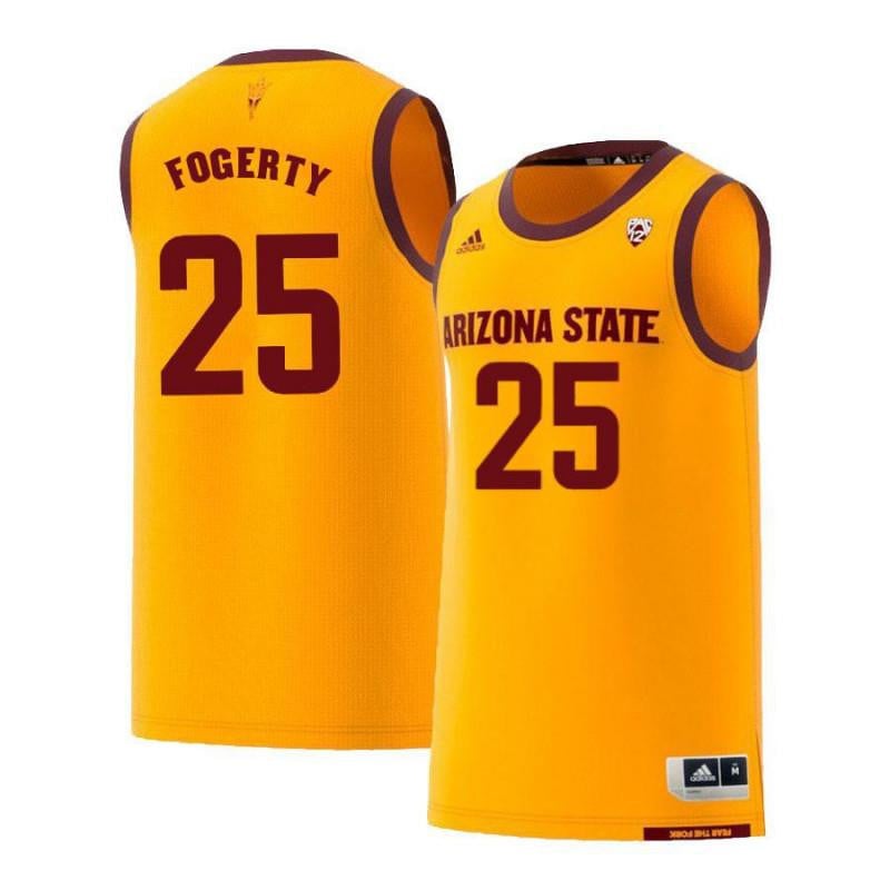 25 Grant Fogerty Yellow Retro Arizona State Sun Devils NCAA Jersey Men's