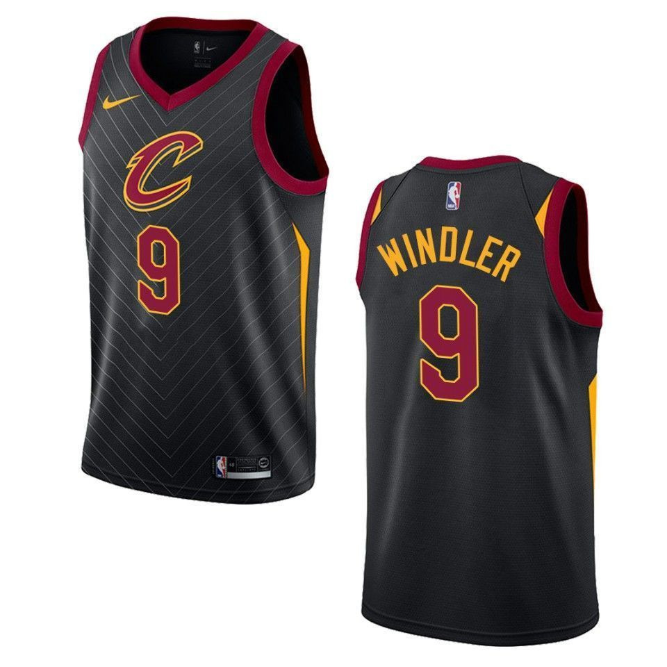 Cleveland Cavaliers 9 Dylan Windler Statement Swingman Black NBA Jersey Men's