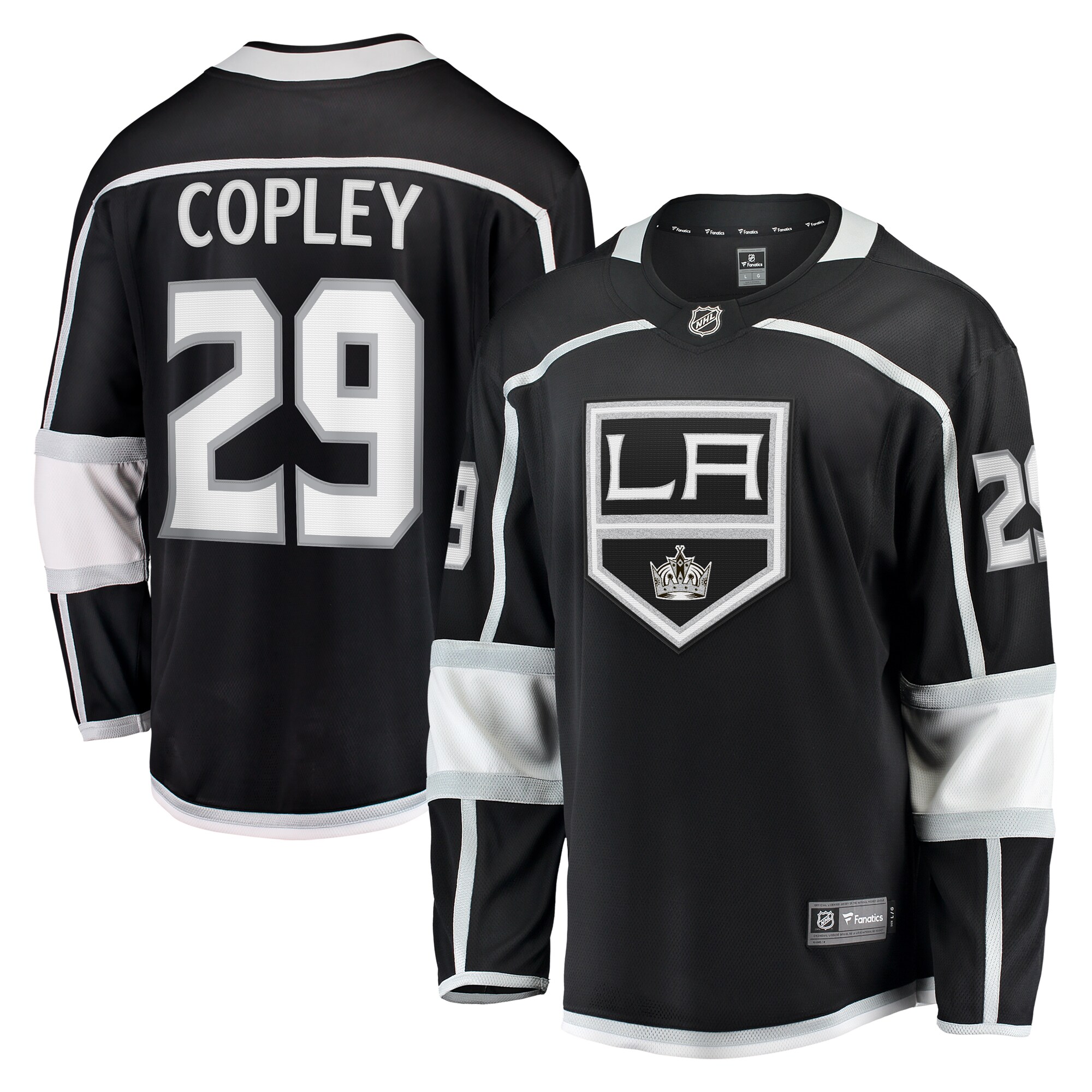 Los Angeles Kings Pheonix Copley Black Home Breakaway NHL Jersey Men's