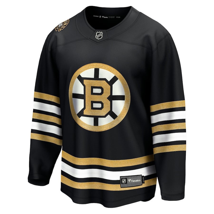 Boston Bruins 100th Anniversary Premier Breakaway Black NHL Jersey Men's