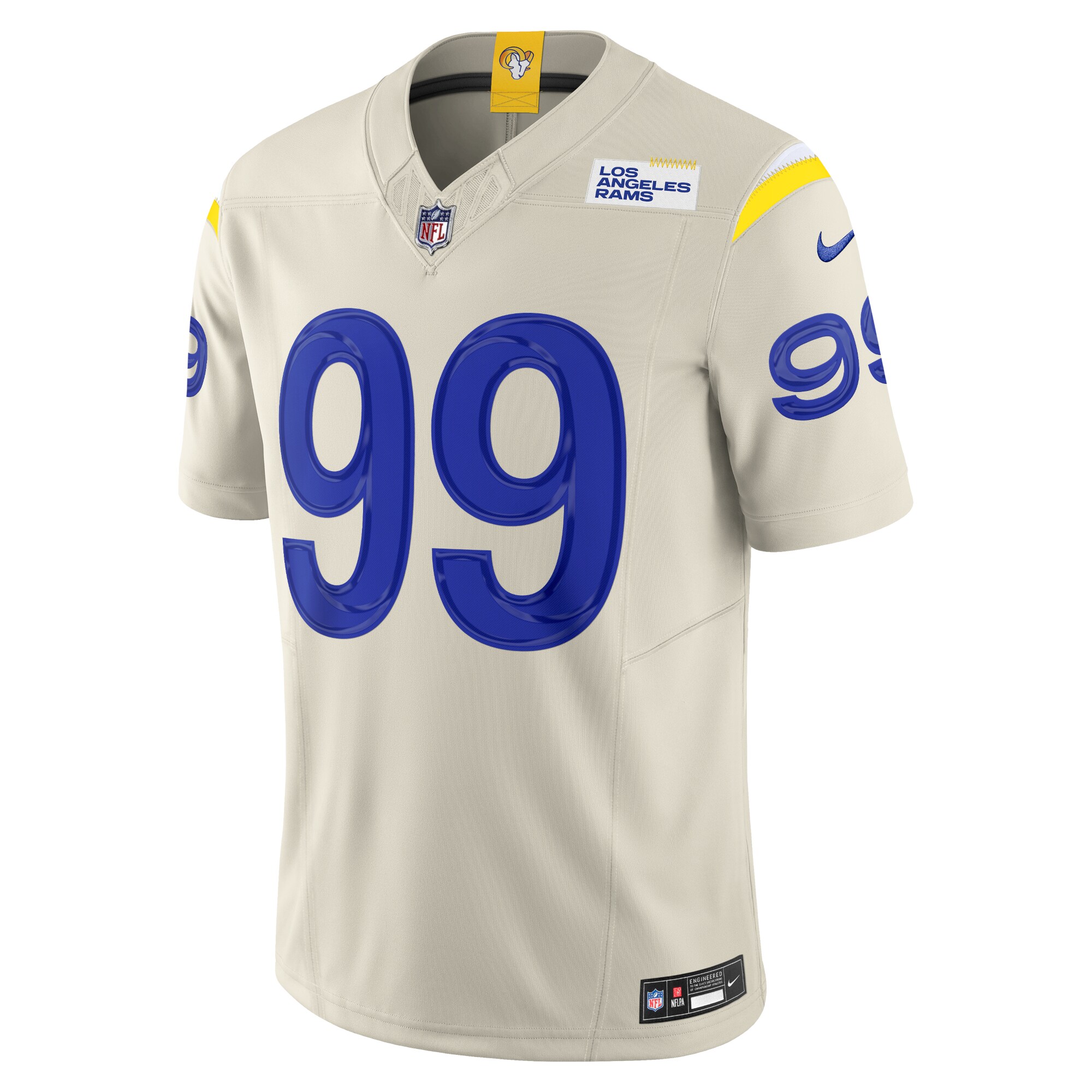 Los Angeles Rams Aaron Donald Bone Alternate Vapor F.U.S.E. Limited NFL Jersey Men's