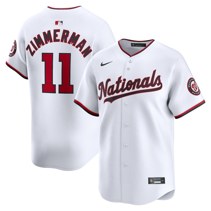 Ryan Zimmerman 11 Washington Nationals Home Limited Player White MLB Jersey Men's