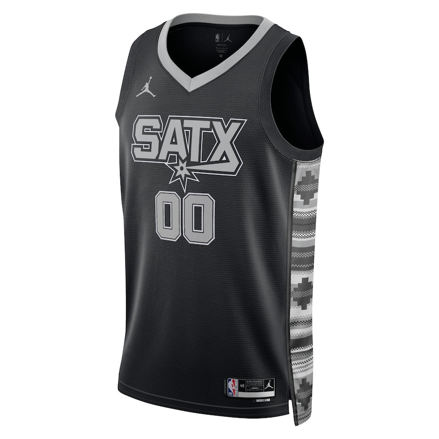 San Antonio Spurs Unisex Swingman Custom Statement Edition Black NBA Jersey Unisex