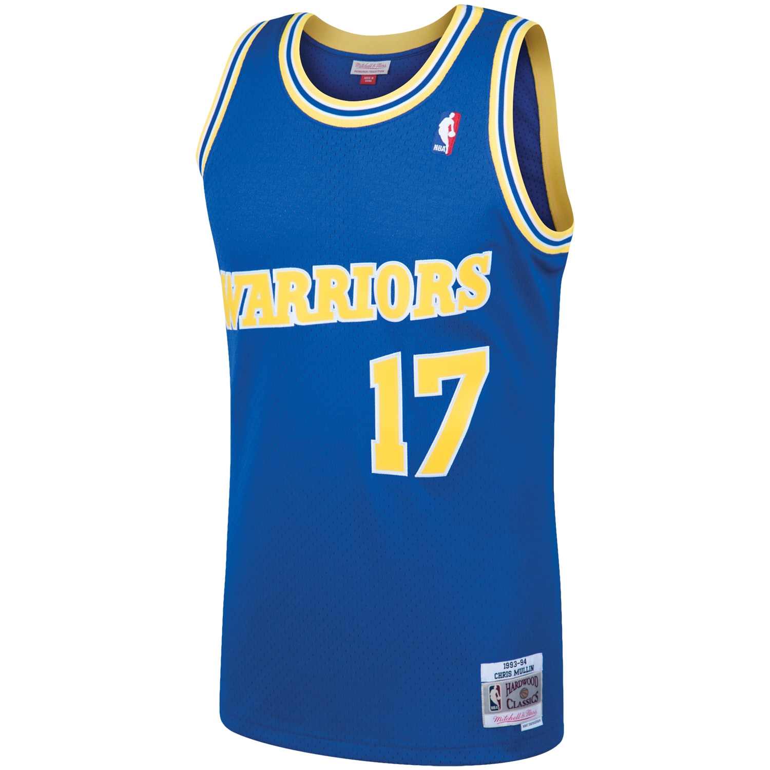 Mitchell Ness Chris Mullin Royal Golden State Warriors 1993-94 Hardwood Classics Swingman Player NBA Jersey Men's