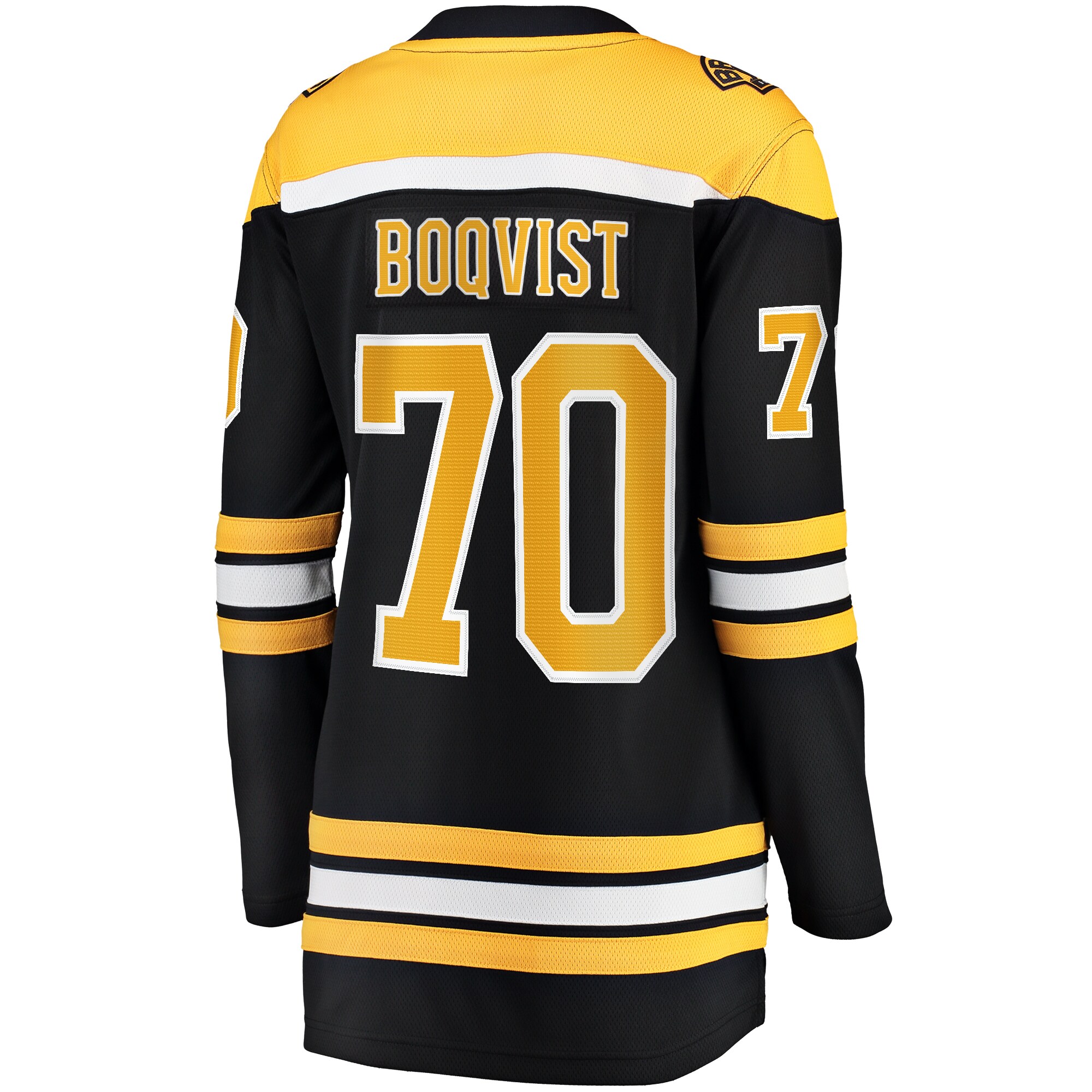 Boston Bruins Jesper Boqvist Black Home Breakaway Player NHL Jersey Women's
