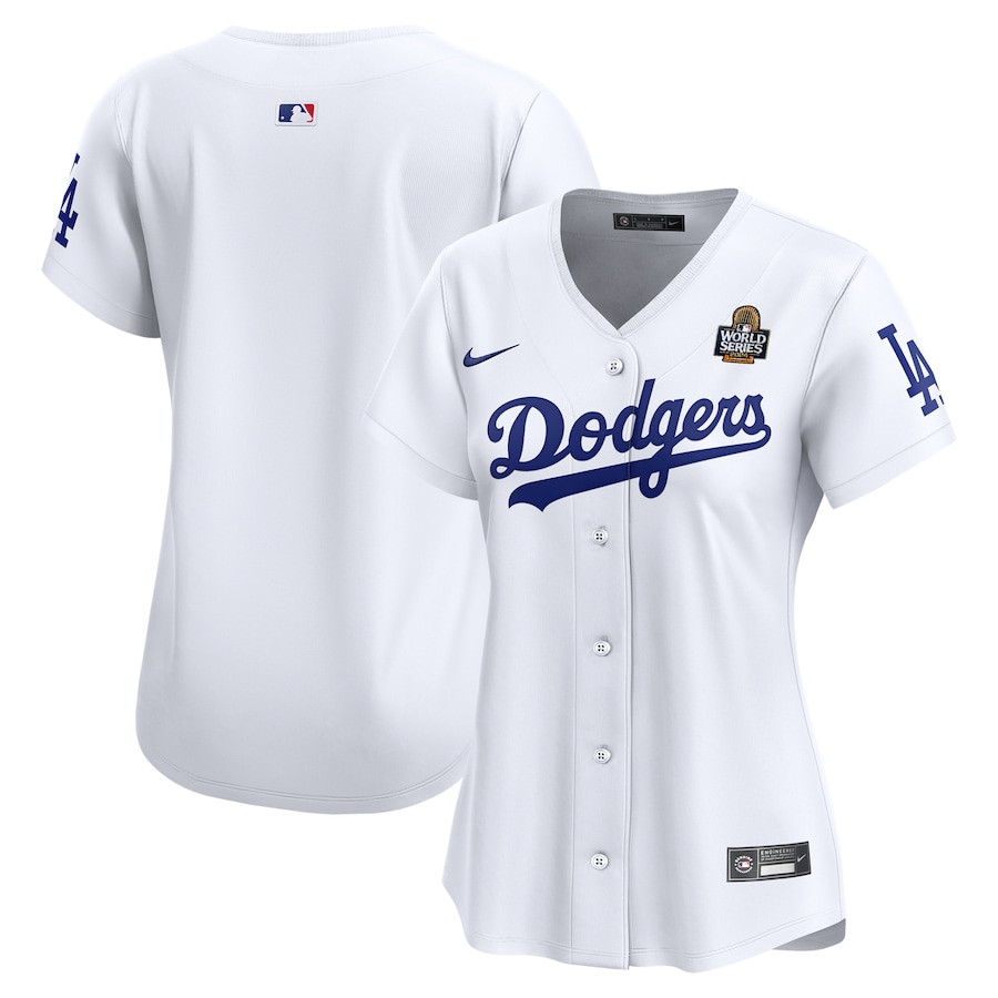 Los Angeles Dodgers 2024 World Series Home Limited White MLB Jersey Women's