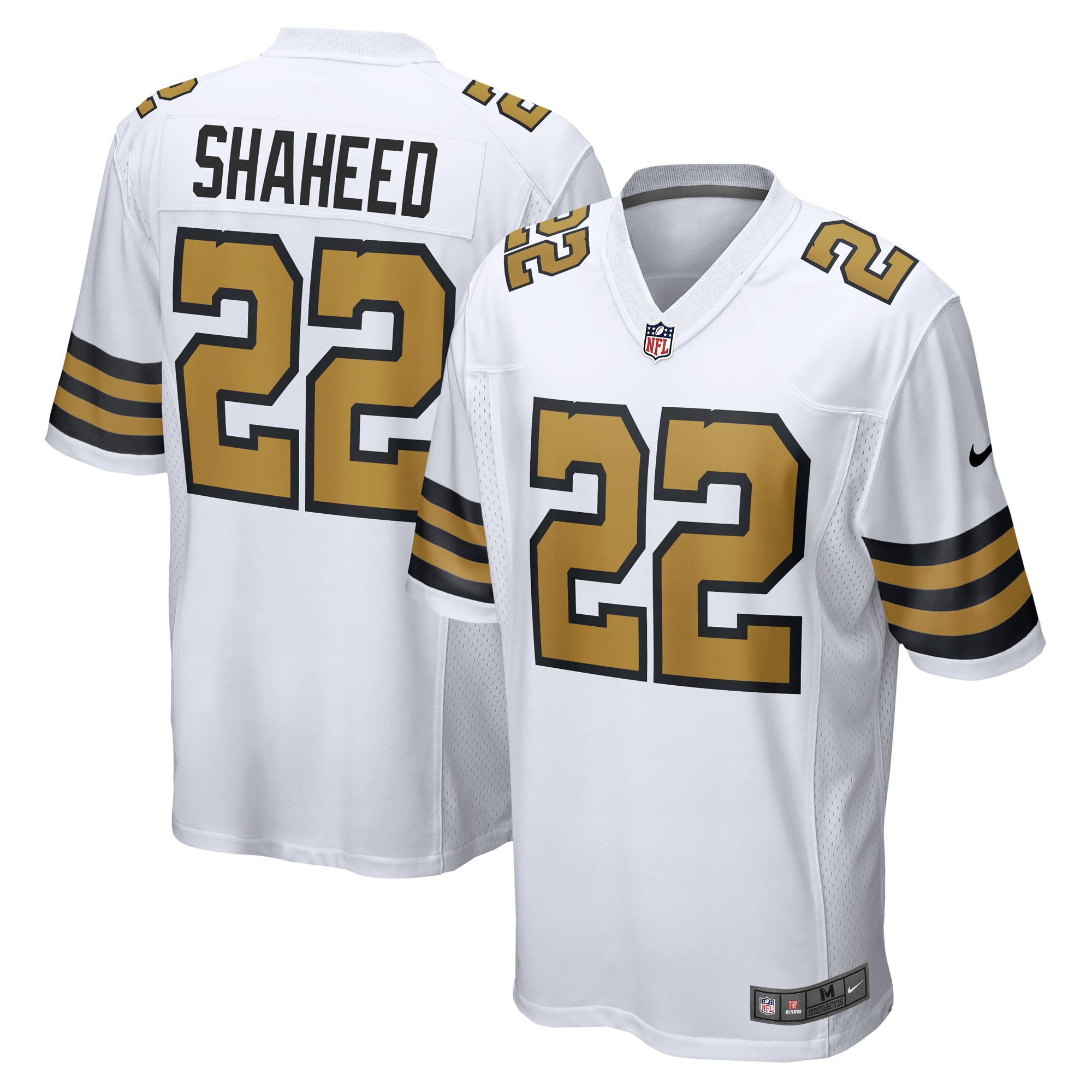 New Orleans Saints Rashid Shaheed White Alternate Game NFL Jersey Men's