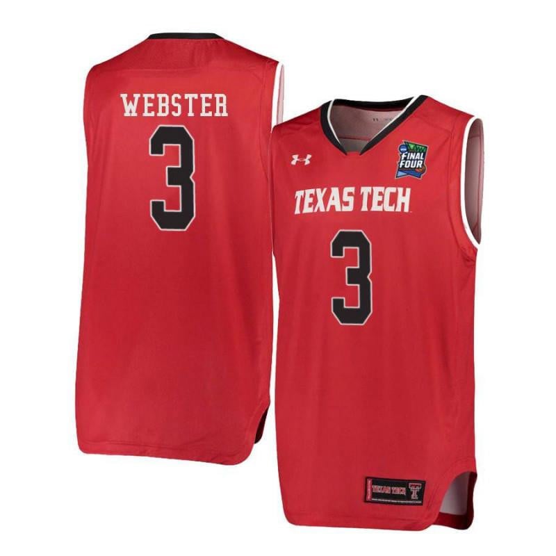 Under Armour 3 Josh Webster Red Texas Tech Red Raiders NCAA Jersey Men's