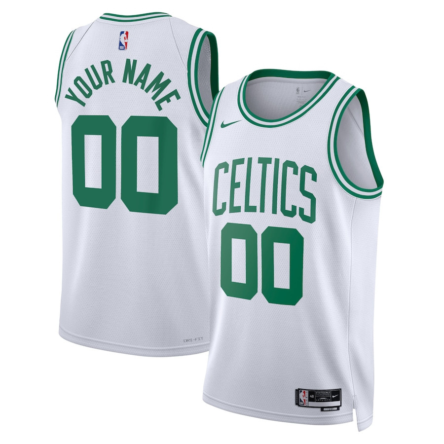 Boston Celtics 2023/24 Association Swingman Custom White NBA Jersey Men's