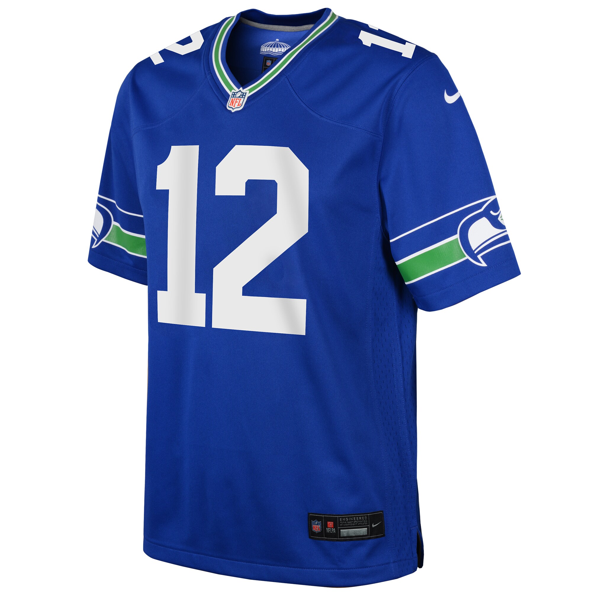 Seattle Seahawks 12s Royal Game NFL Jersey Youth