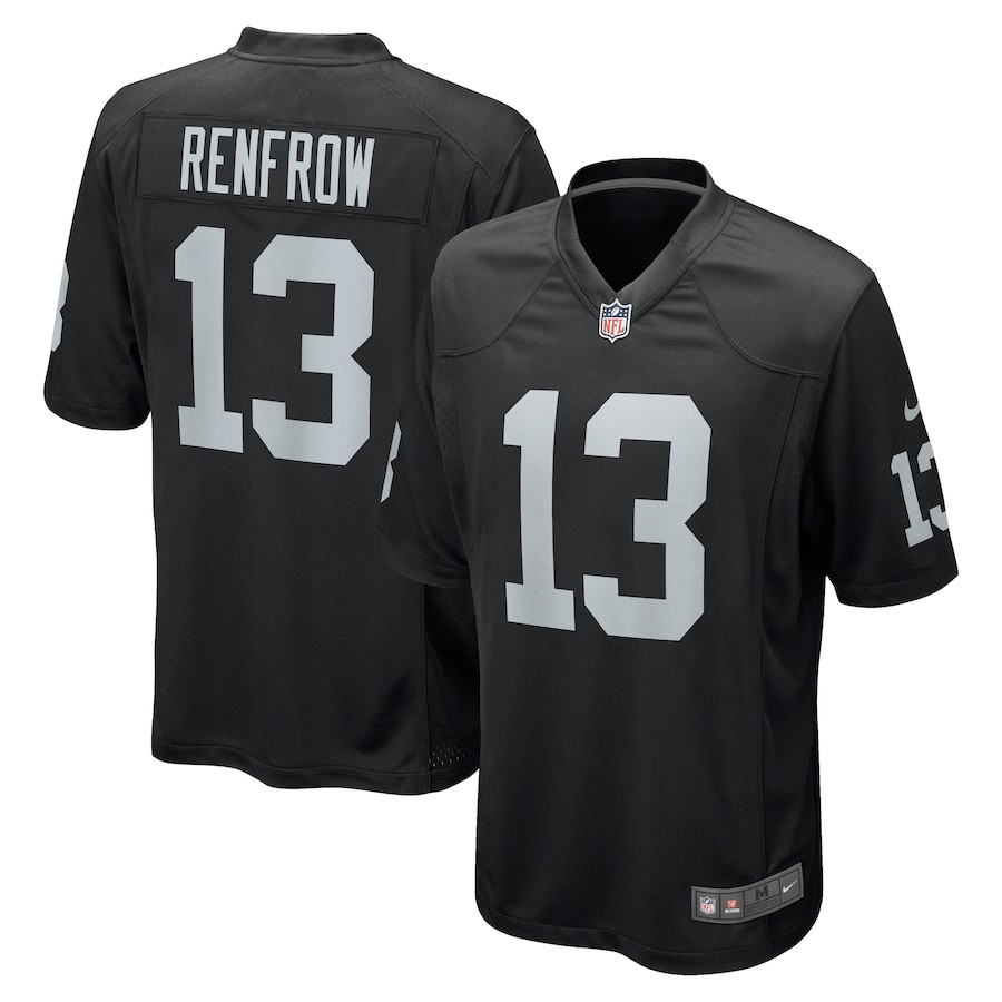 Hunter Renfrow 13 Las Vegas Raiders Game Black NFL Jersey Men's
